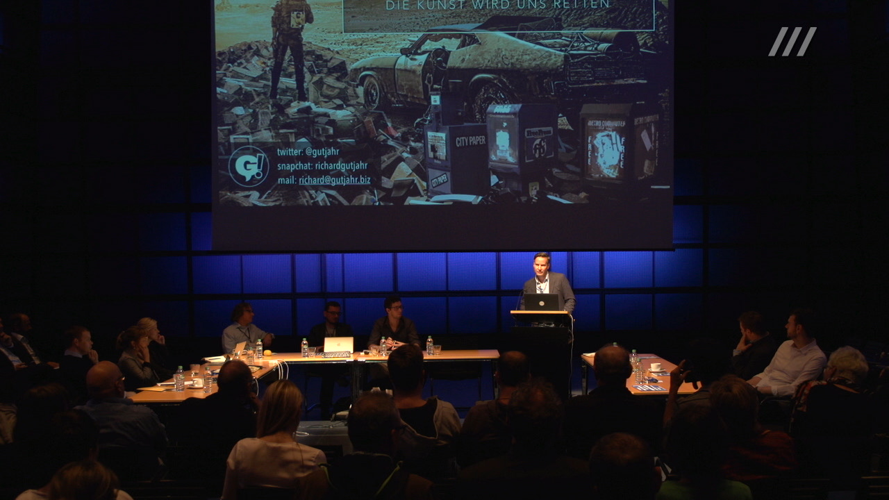 Richard Gutjahr am Podium